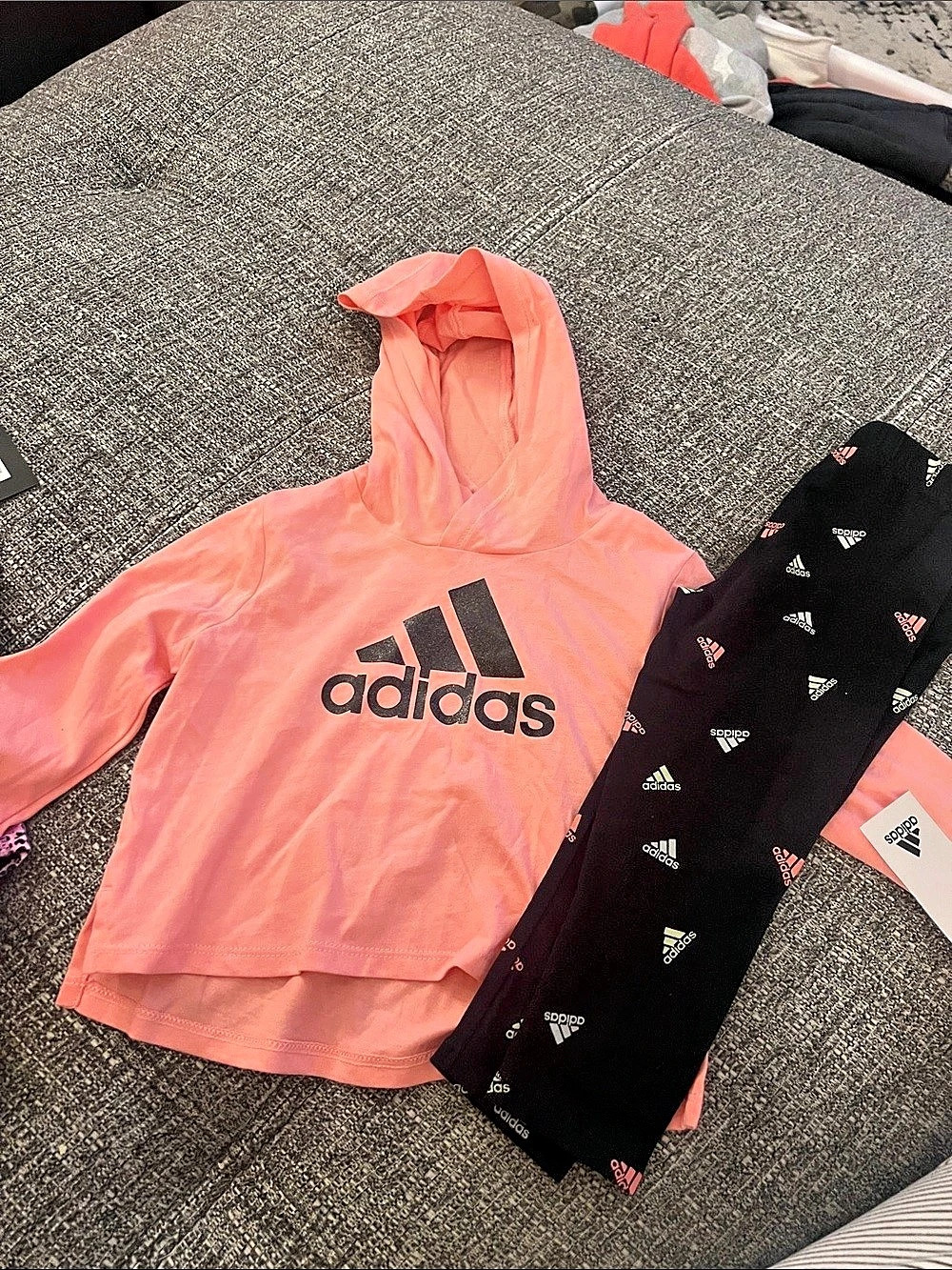 adidas 2-Piece Set Pink & Black Baby 12M NWT